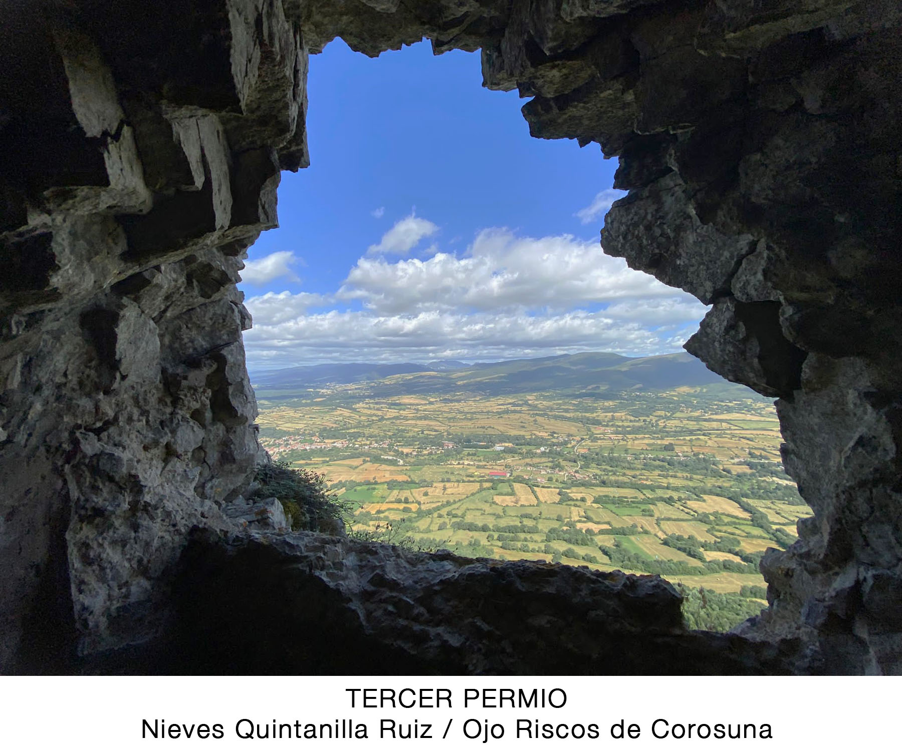 Tercer Premio. Nieves Quintanilla Ruiz, Ojo Riscos de Corosuna